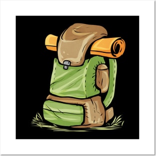 Backpack For Hiking And Camping Posters and Art